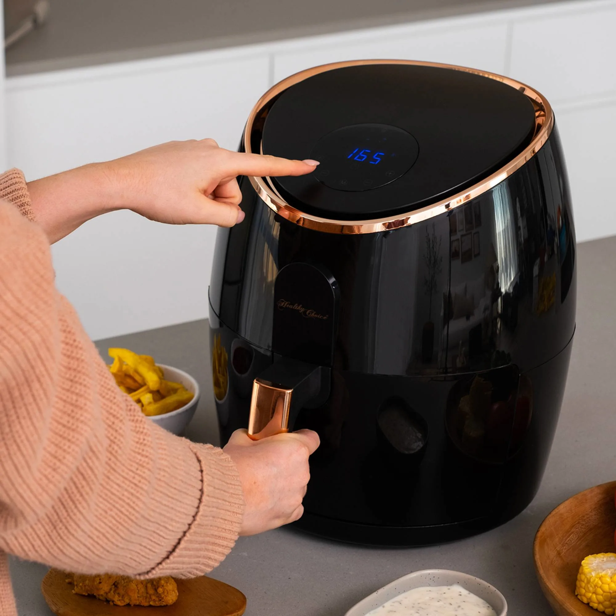 Healthy Choice Digital Air Fryer Rose Gold Kitchen Warehouse™